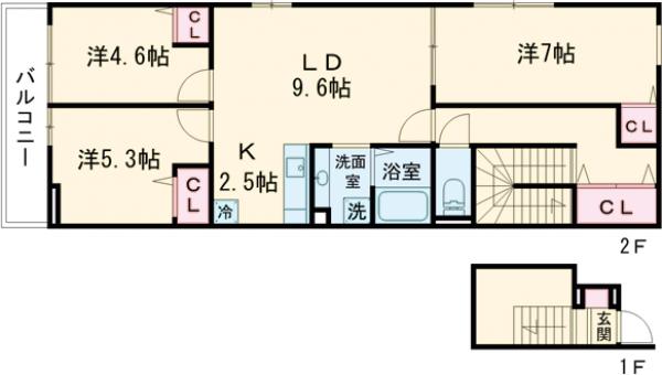【仮称】中野区松が丘2丁目PJの間取り