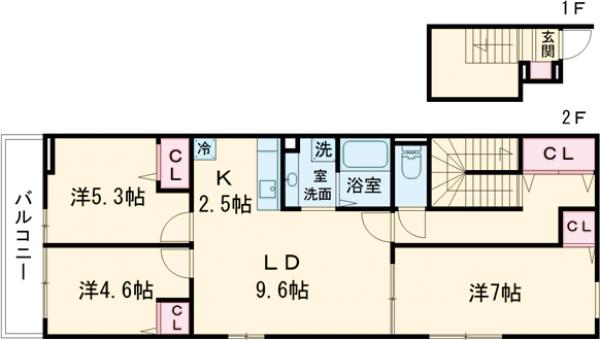 【仮称】中野区松が丘2丁目PJ・203号室の間取り