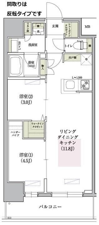 アーバネックス南森町WESTの間取り