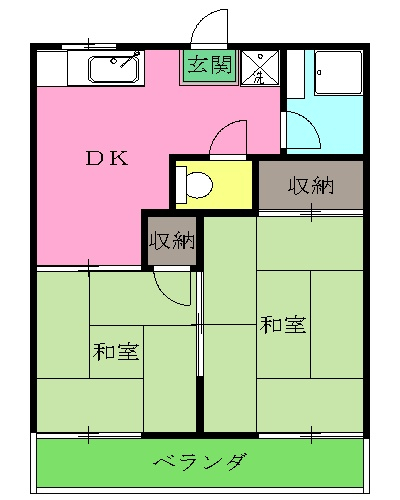 森ハイツの間取り