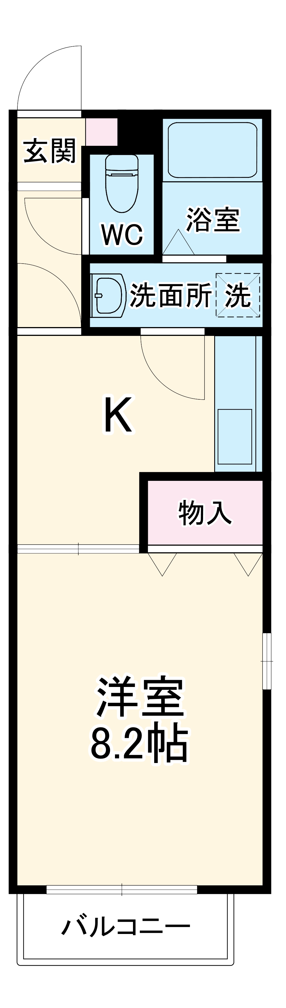 シングルの間取り