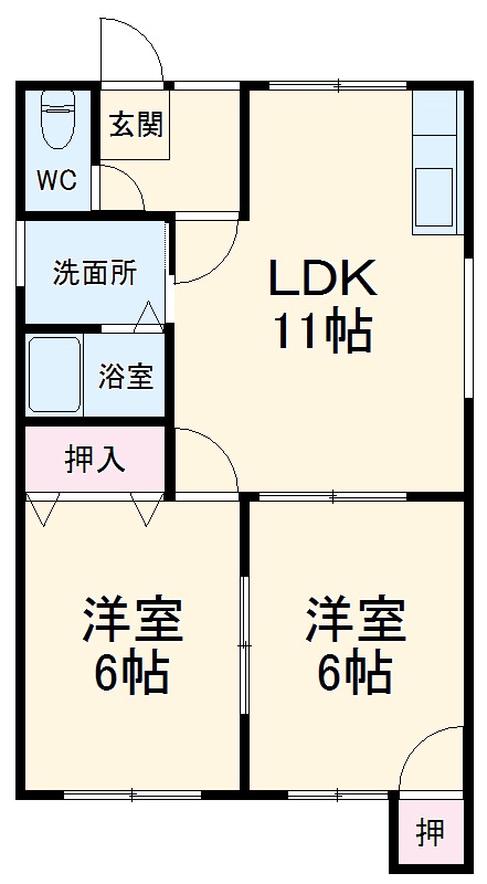 ベルウッドハイム師勝の間取り
