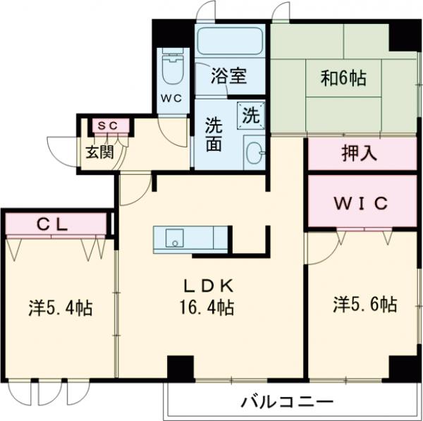 シャルマンクラッシの間取り