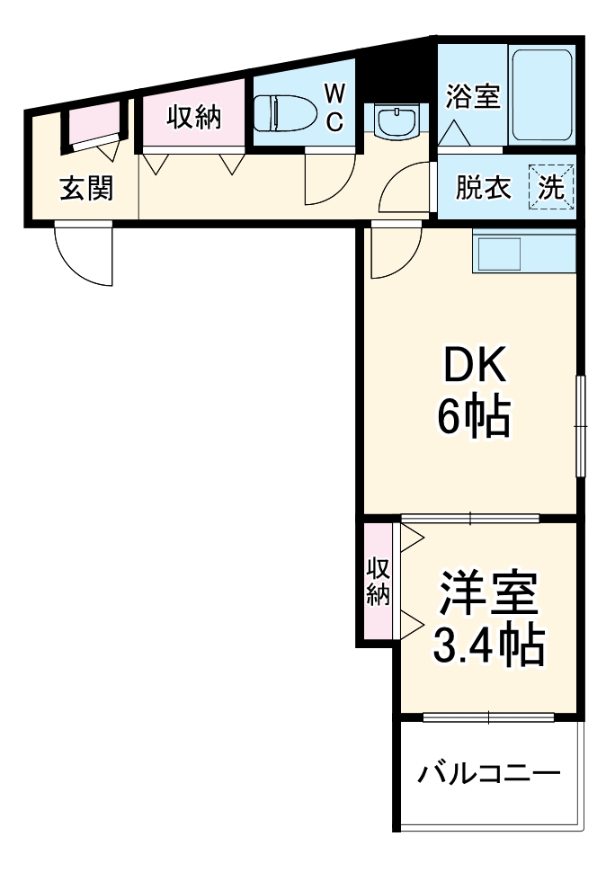 Mark Duo大和田Ⅰの間取り