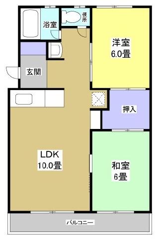 たちばなコーポの間取り