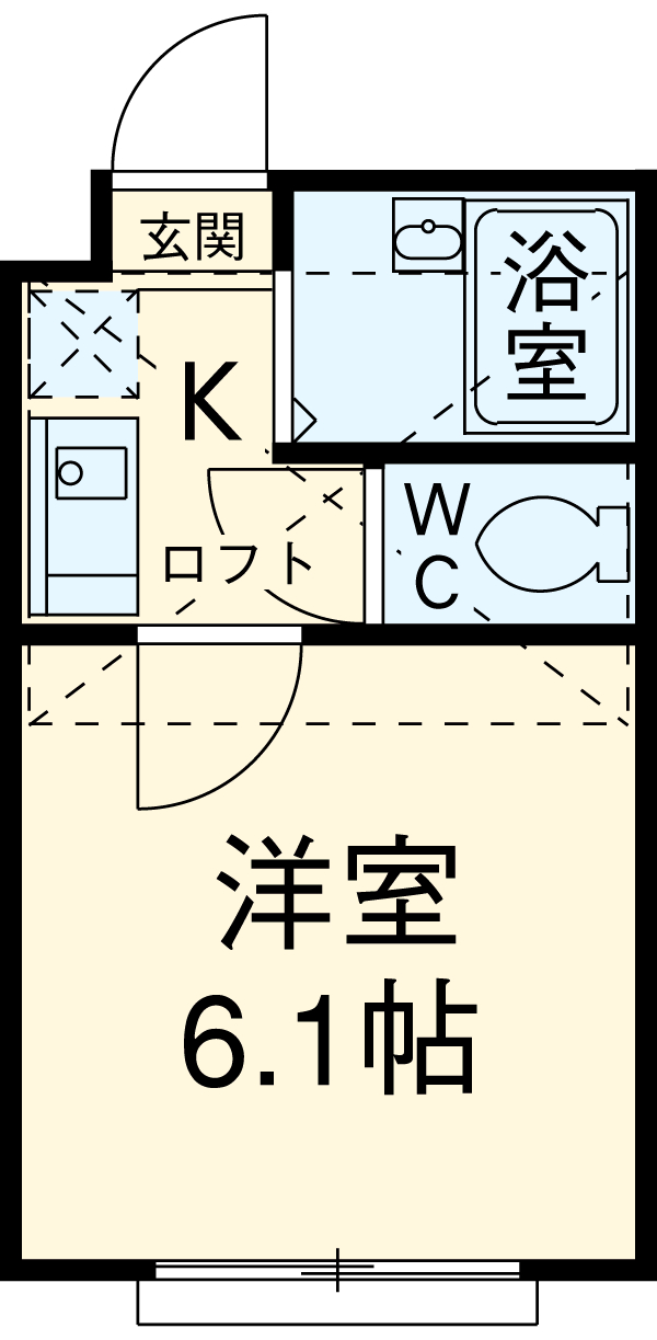 淵野辺の完工年月(2006年11月)築の賃貸アパートの間取り