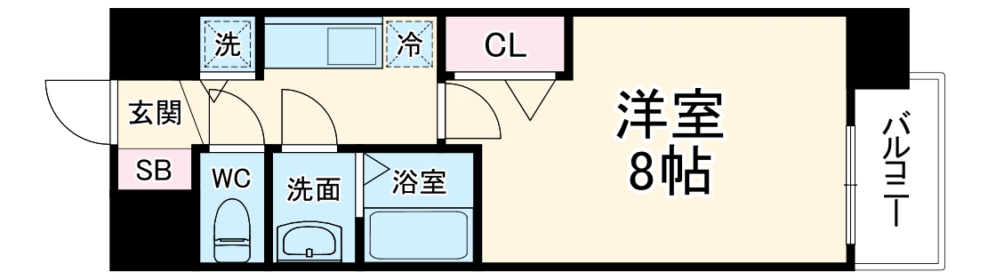 プレサンス名古屋STATIONフレアの間取り
