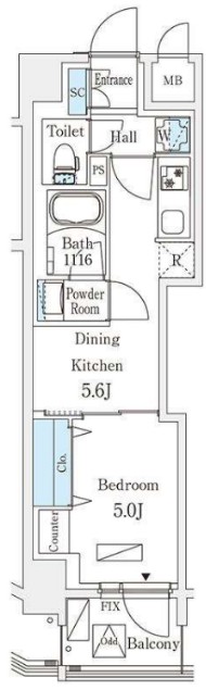 ロイジェント駒込六義園・302号室の間取り
