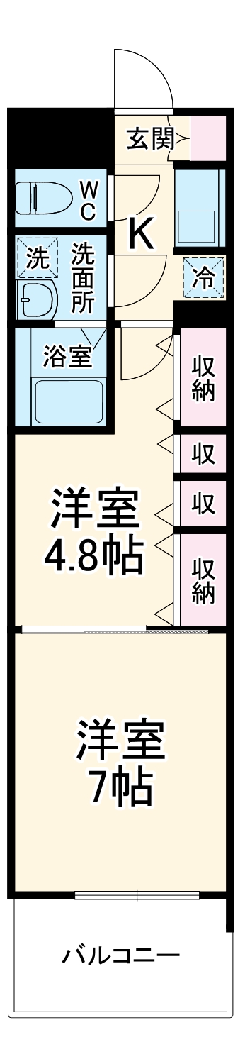 S-RESIDENCE神沢affordの間取り
