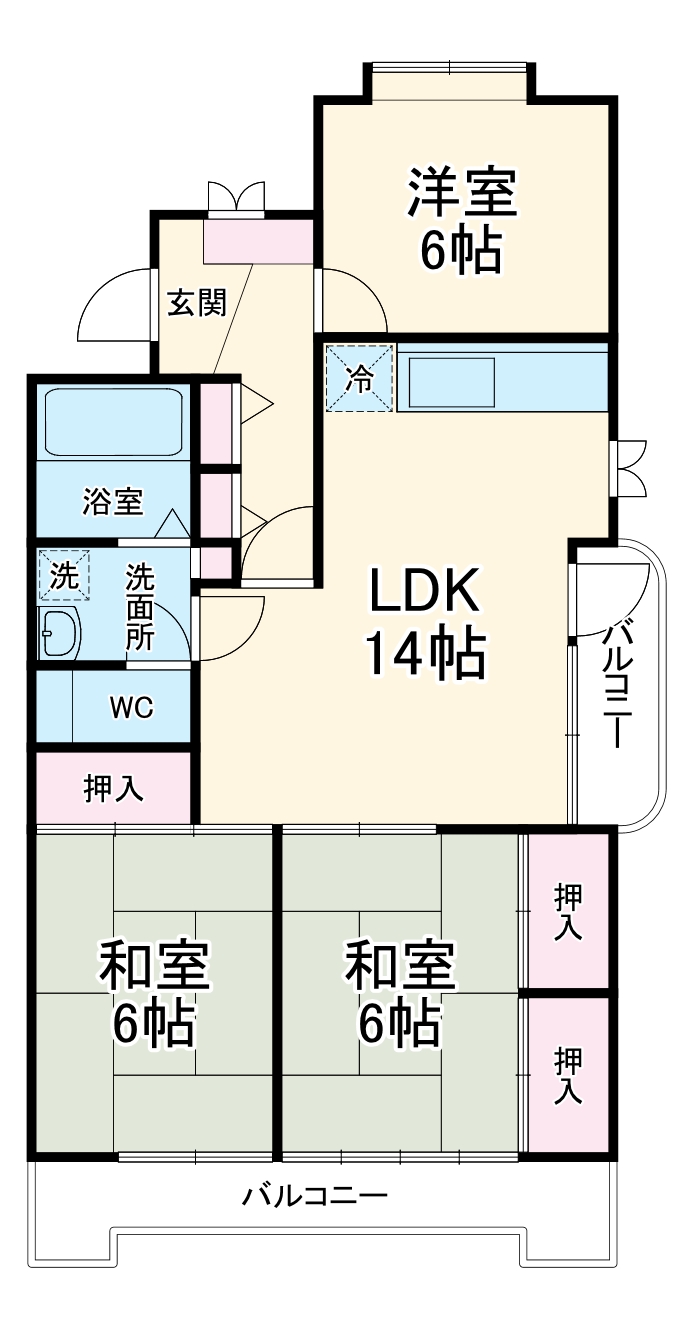 佐伯レジデンスの間取り