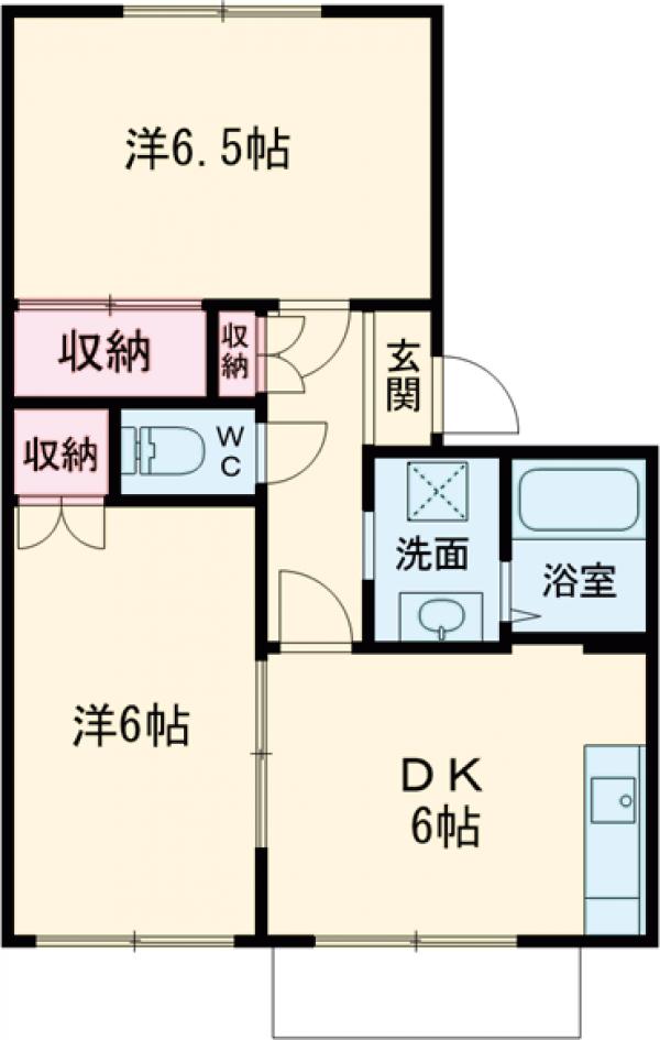 エスティーヌめじろ台の間取り