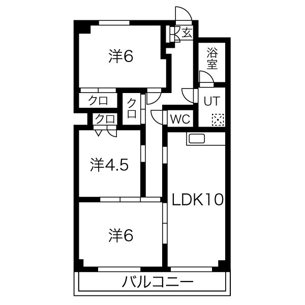 ハイツ・ソレアードの間取り