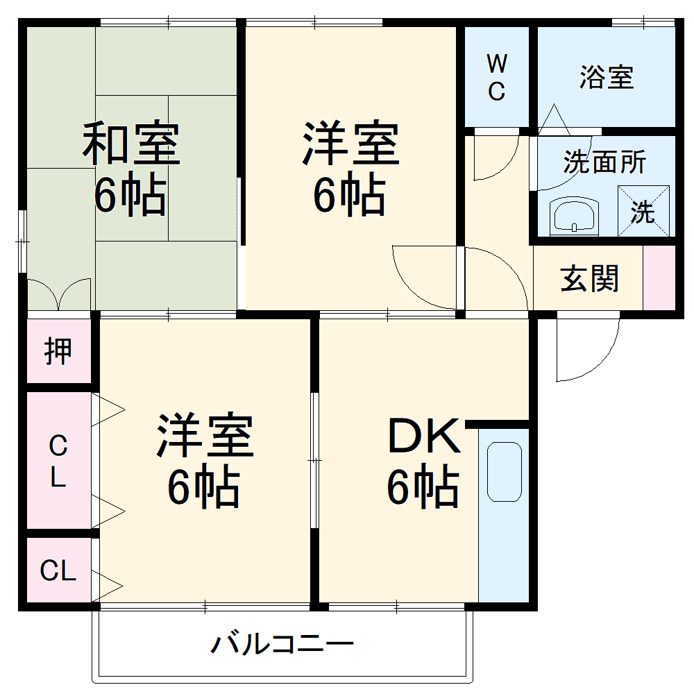 セジュールINOUの間取り