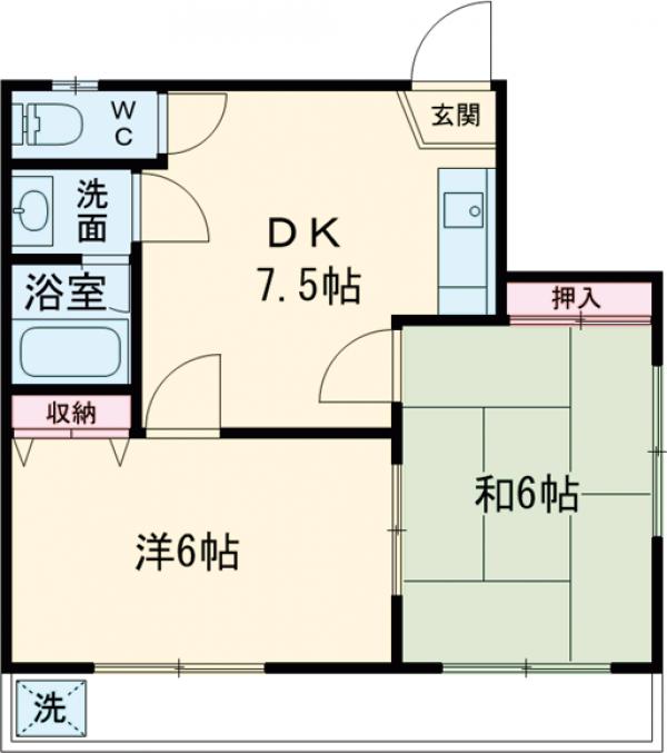 ヴォーヌング柳川の間取り