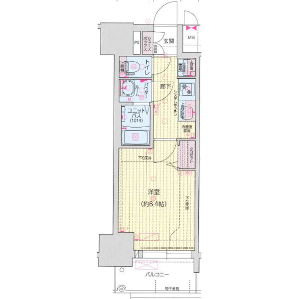 プレサンス新栄アーバンフローの間取り