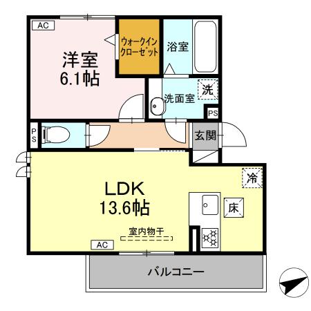 D-avance朝日B棟 の間取り