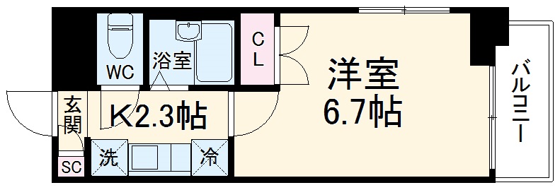 プライマル西船橋の間取り
