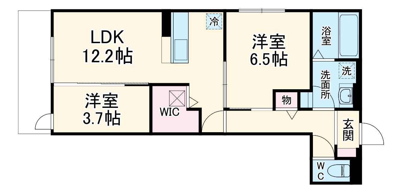 ラ・パーチェ江坂Ⅱの間取り