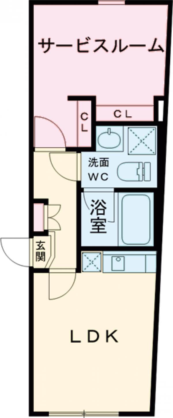 Ludens北千住の間取り