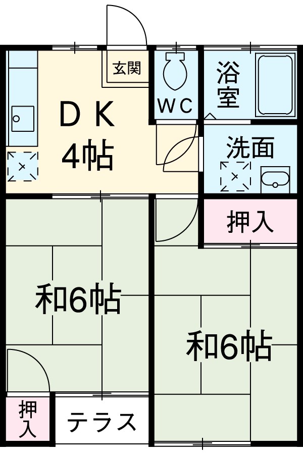 富士ビューティーハイツの間取り