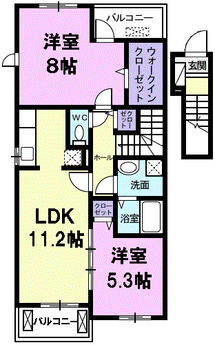 カーサ レジーナの間取り