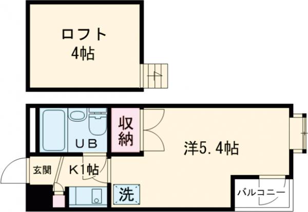 ブルーメアライ36B棟の間取り