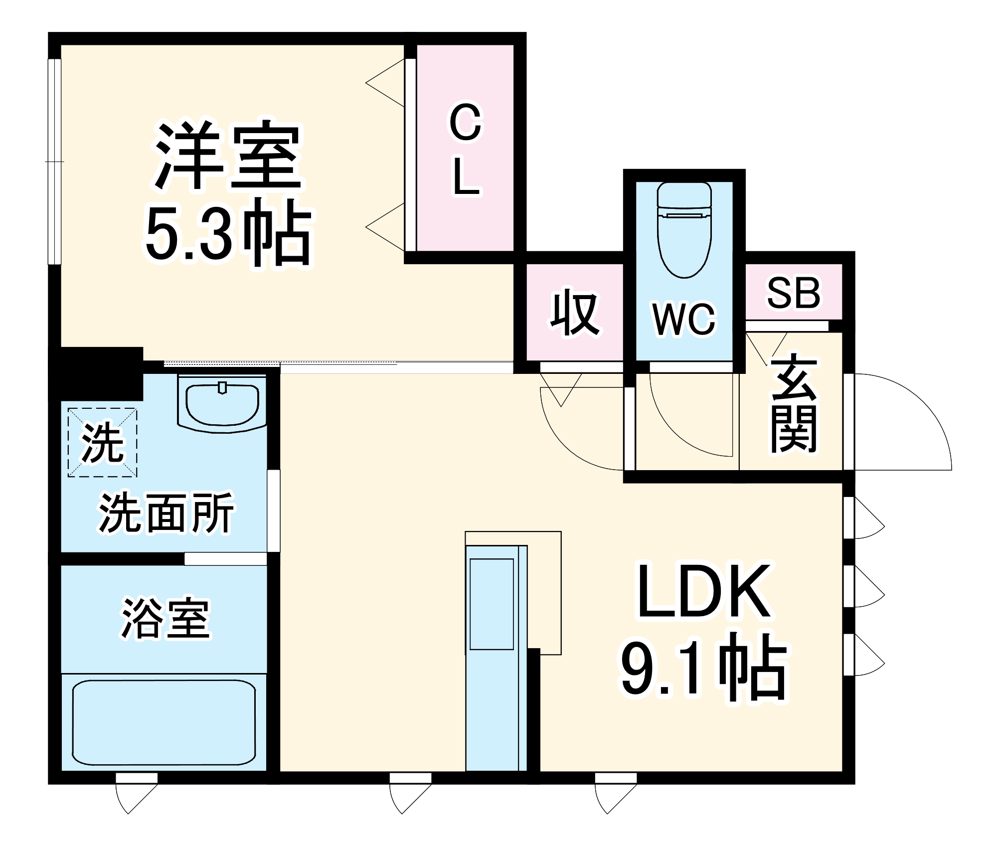 ＹＯＵＲ　ＭＡＩＳＯＮ　瀬川の間取り