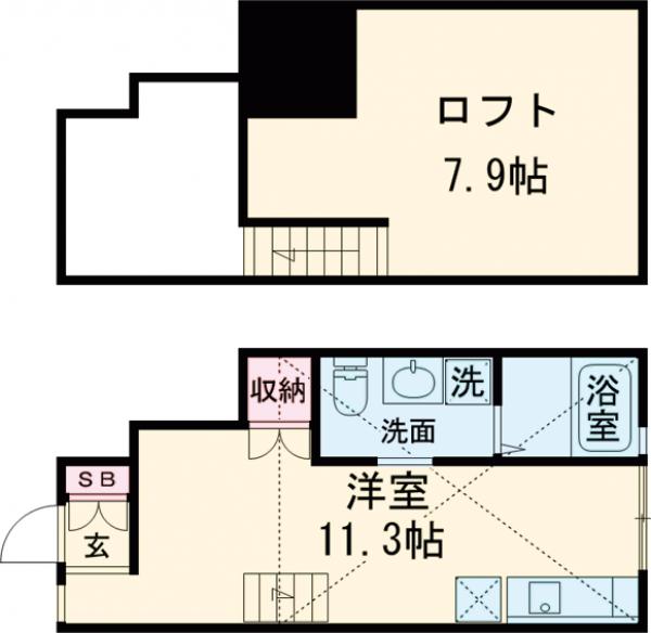アップライン東府中の間取り