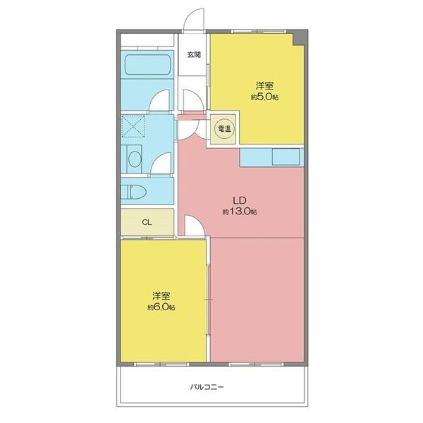 ハイツやしろの間取り