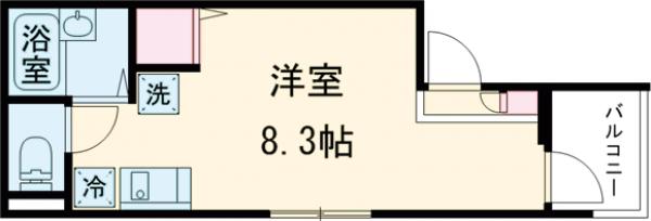 MELDIA扇大橋Ⅱの間取り