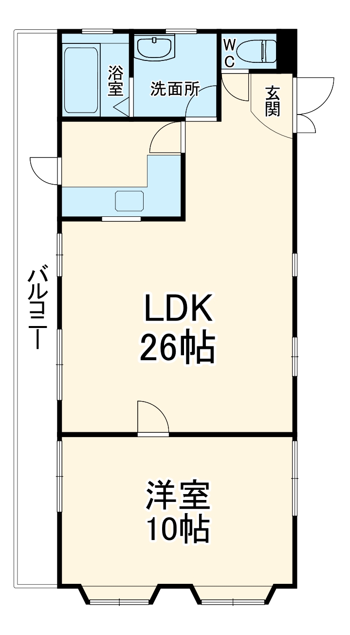 レジデンスビルホソノの間取り
