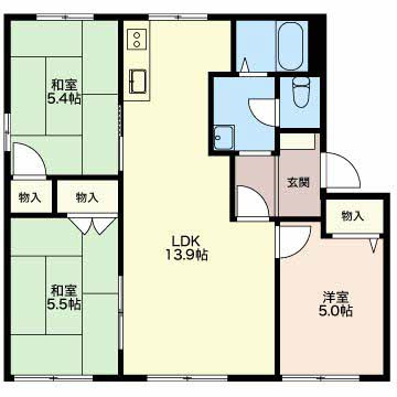 エステート21の間取り