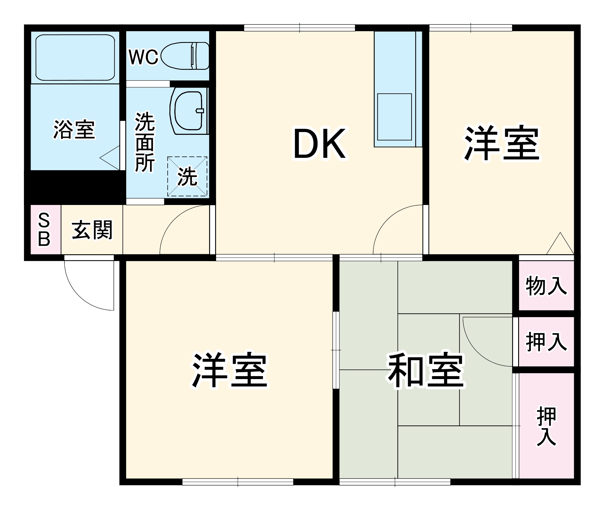 サニーコートCの間取り