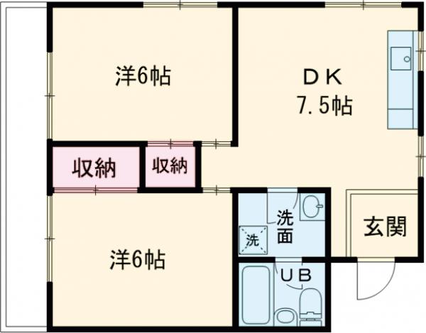 コーポひまわりの間取り