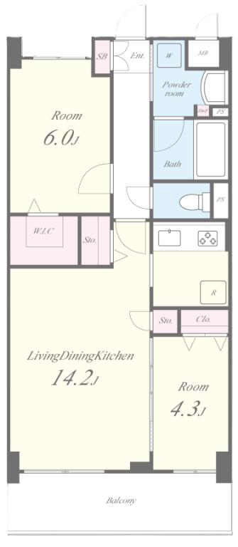 RAFFINE京都上鳥羽の間取り