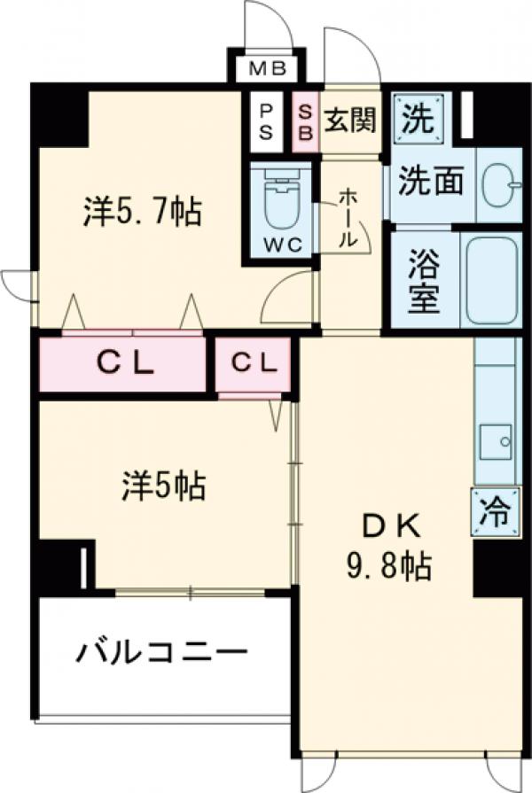 コーボック桜ヶ丘の間取り