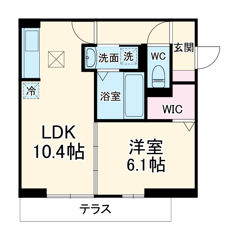 D Paina溝口の間取り