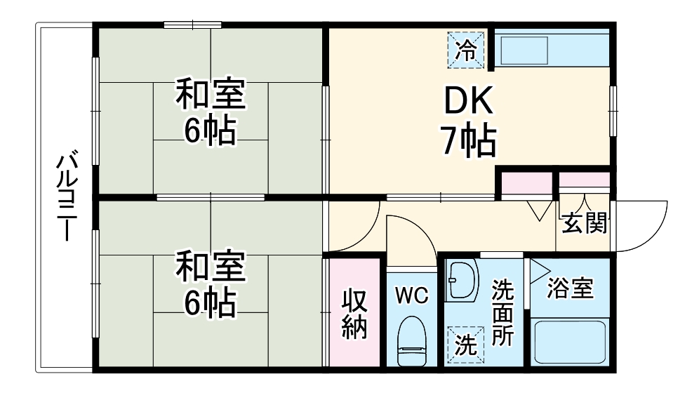 ハイツアキモトの間取り