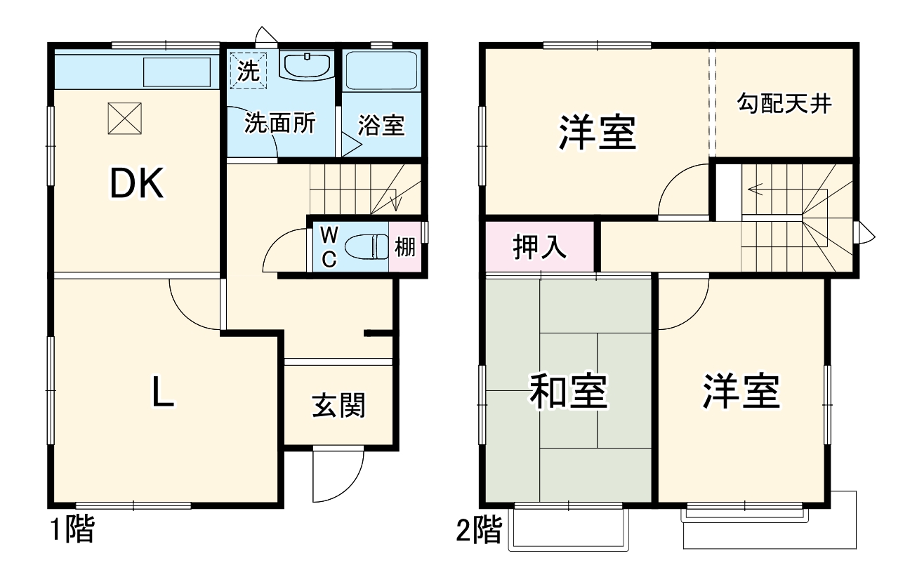 羽鳥5丁目貸家の間取り
