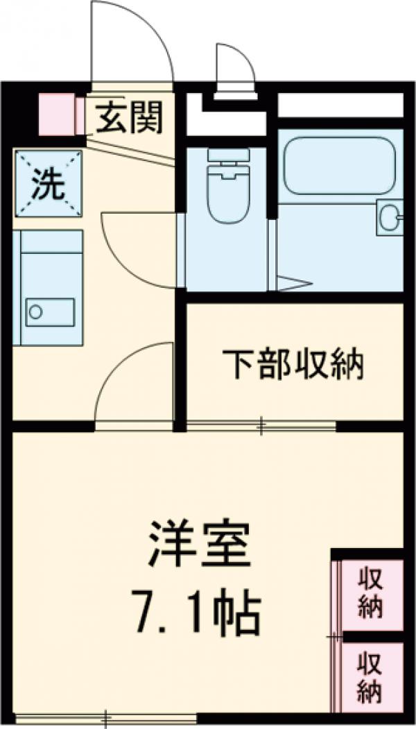 レオパレスアメニティ中葛西の間取り