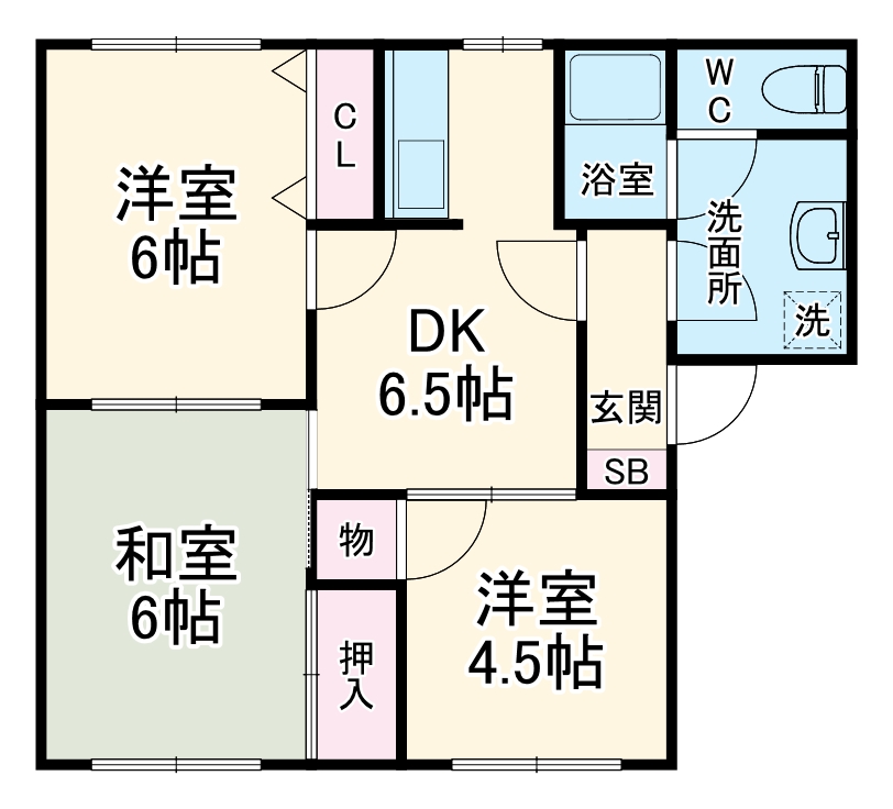 フレグランスFの間取り