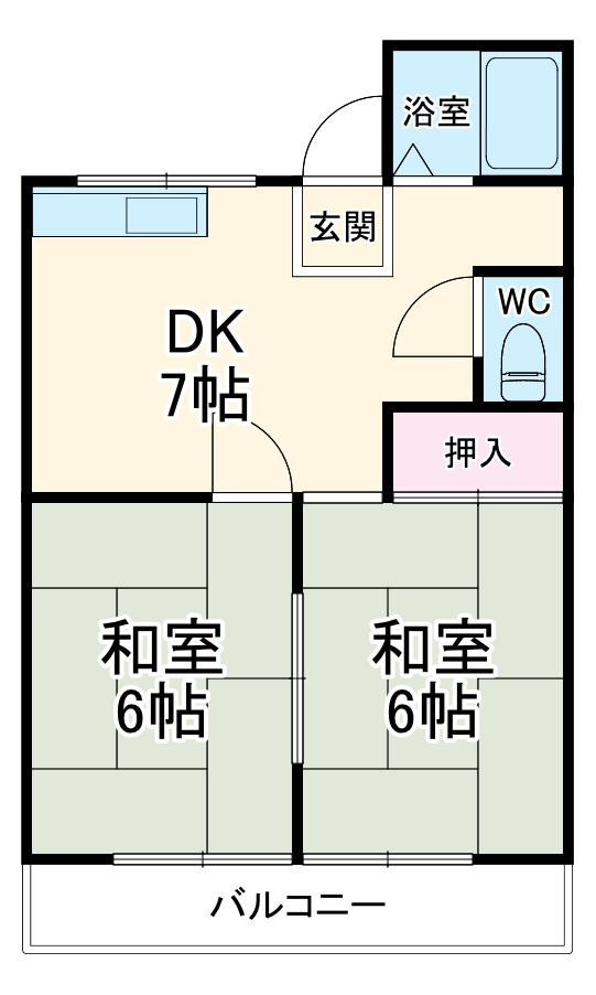 ハイムタキザワの間取り
