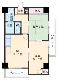 エスペランサ西杉の間取り