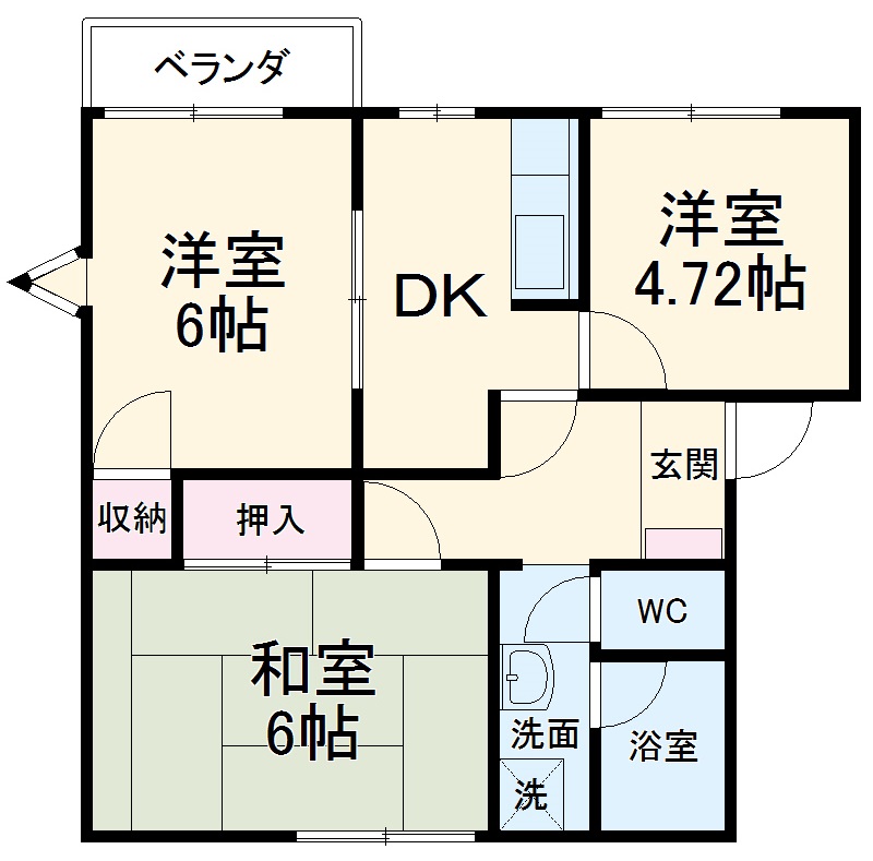 シティハイムクラリスHの間取り