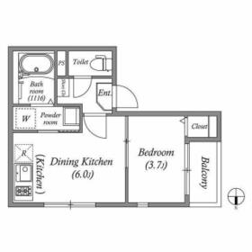 フェアリー服部天神の間取り