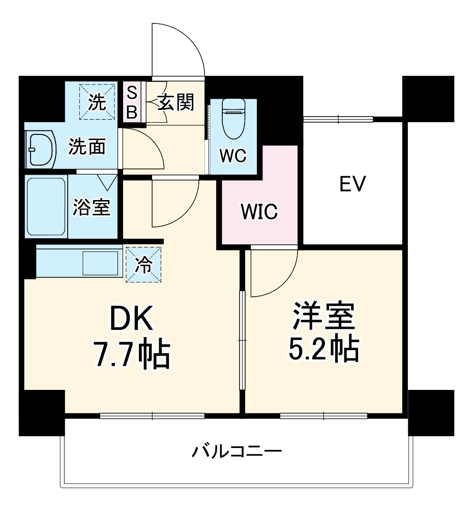 CREST TAPP新大阪の間取り