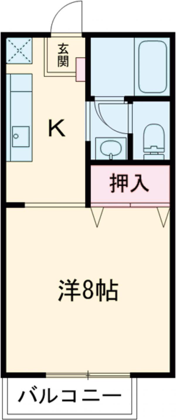 ラフィーネ東原B棟の間取り