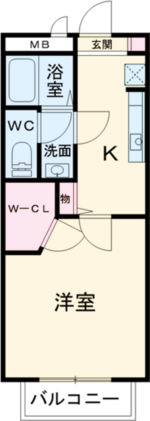 リビエールAの間取り