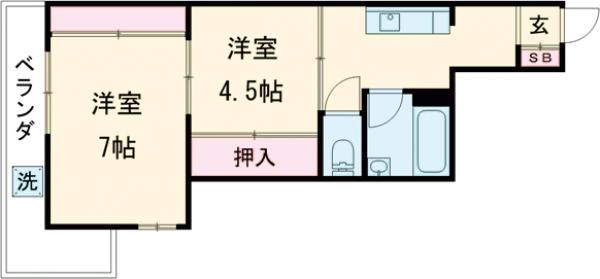 コーポひいらぎの間取り