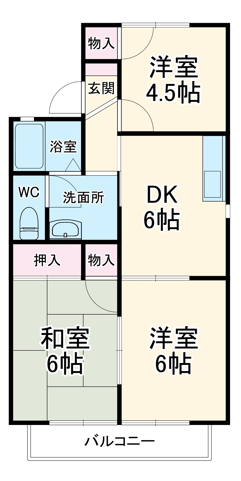 プレミールハイツ参番館の間取り